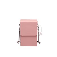 Women's Medium Pu Leather Solid Color Fashion Square Magnetic Buckle Crossbody Bag sku image 3