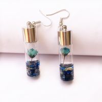 1 Pair Sweet Flower Glass Women's Drop Earrings sku image 5
