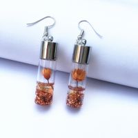 1 Pair Sweet Flower Glass Women's Drop Earrings sku image 6