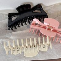 Fashion Solid Color Plastic Handmade Hair Claws 1 Piece main image 4