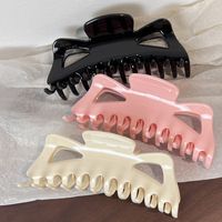 Fashion Solid Color Plastic Handmade Hair Claws 1 Piece main image 1