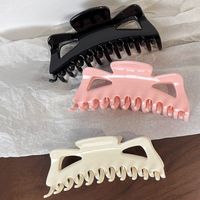 Fashion Solid Color Plastic Handmade Hair Claws 1 Piece main image 3