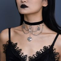 1 Piece Original Design Heart Shape Alloy Plating Women's Choker sku image 1