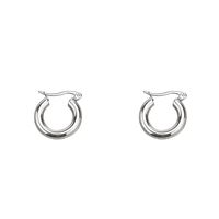 1 Pair Retro Classic Style Commute Circle Plating Titanium Steel 18k Gold Plated Earrings main image 4