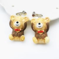 1 Pair Cute Bear Resin Women's Drop Earrings sku image 5
