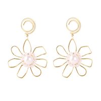 1 Pair Fashion Flower Imitation Pearl Women's Drop Earrings sku image 3