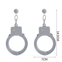 1 Pair Novelty Handcuffs Resin Women's Earrings sku image 1