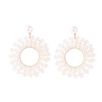 1 Pair Fashion Flower Imitation Pearl Women's Drop Earrings sku image 4