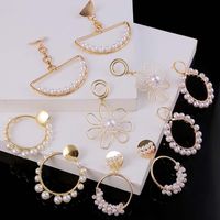 1 Pair Fashion Flower Imitation Pearl Women's Drop Earrings main image 2