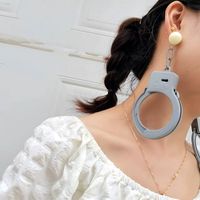 1 Pair Novelty Handcuffs Resin Women's Earrings main image 6