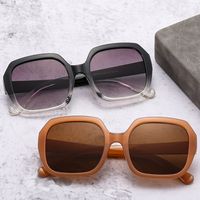 Fashion Color Block Ac Special-shaped Mirror Patchwork Full Frame Women's Sunglasses main image 2