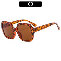 Fashion Color Block Ac Special-shaped Mirror Patchwork Full Frame Women's Sunglasses sku image 3