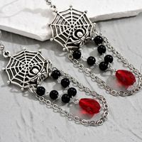 1 Pair Fashion Spider Web Artificial Gemstones Alloy Plating Women's Drop Earrings main image 5