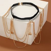 1 Piece Simple Style Bow Knot Alloy Plating Women's Body Chain main image 2