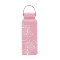 Retro Flower Stainless Steel Thermos Cup 1 Piece sku image 31