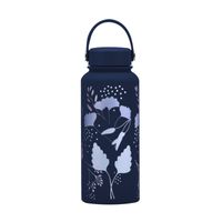 Retro Flower Stainless Steel Thermos Cup 1 Piece sku image 35