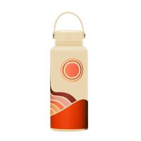 Retro Flower Stainless Steel Thermos Cup 1 Piece sku image 46