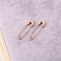 Simple Style Geometric Titanium Steel Plating Earrings 1 Pair sku image 3