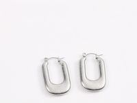 Fashion U Shape Titanium Steel Plating Earrings 1 Pair sku image 1