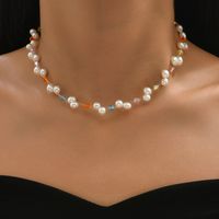 1 Piece Fashion Geometric Imitation Pearl Plastic Women's Choker main image 1