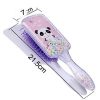 Cute Unicorn Rainbow Geometric Transparent Hair Comb sku image 4