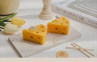 Fashion Cheese Paraffin Candle 1 Piece main image 2