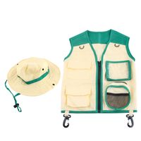 Children's Outdoor Adventure Insect Explorer Vest Hat Set Cosplay Costumes & Accessories sku image 1