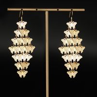 Fashion Leaf Heart Shape Butterfly Stainless Steel Plating Hollow Out Chandelier Earrings Dangling Earrings 1 Pair main image 4