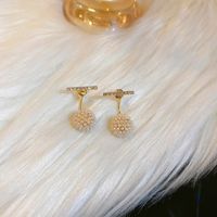 1 Pair Fashion Bow Knot Metal Inlay Zircon Women's Ear Studs sku image 108