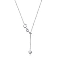 Fashion Heart Shape Stainless Steel Necklace 1 Piece sku image 1