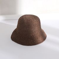 Femmes Mode Couleur Unie Chapeau Seau sku image 8