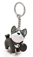 1 Piece Cute Dog Rubber Metal Unisex Bag Pendant Keychain sku image 3