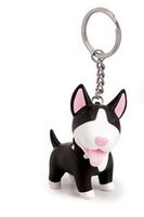 1 Piece Cute Dog Rubber Metal Unisex Bag Pendant Keychain sku image 2