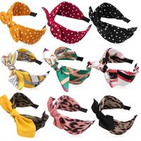 Accesorios Para El Cabello Con Estampado De Leopardo, Orejas De Conejo Anudadas, Diadema Para Mujer, Estilo Europeo Y Americano, Accesorio De Pelo Para Trenza, Diadema Para El Cabello main image 3