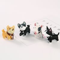1 Piece Cute Dog Rubber Metal Unisex Bag Pendant Keychain main image 1