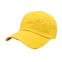 Mujeres Moda Estrella Hecho A Mano Aleros Curvos Gorra De Beisbol sku image 5