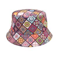 Unisex Fashion Geometric Printing Flat Eaves Bucket Hat sku image 36