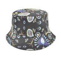 Women's Fashion Geometric Printing Flat Eaves Bucket Hat sku image 39