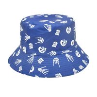 Unisex Basic Skull Wide Eaves Bucket Hat sku image 4