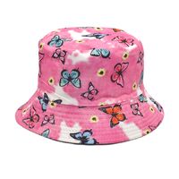 Women's Fashion Flower Printing Wide Eaves Bucket Hat sku image 16