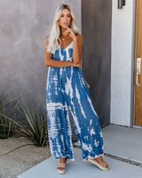 Women's Daily Fashion Color Block Full Length Printing Jumpsuits main image 4