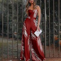 Women's Daily Streetwear Leaves Full Length Printing Jumpsuits main image 3