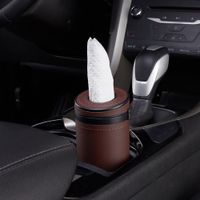 Car Tissue Box Armrest Box Leather Car Paper Tray Cover Multifunctional Seat Car Tissue Box Storage Bag And Storage Box sku image 2