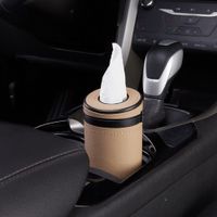 Car Tissue Box Armrest Box Leather Car Paper Tray Cover Multifunctional Seat Car Tissue Box Storage Bag And Storage Box sku image 3