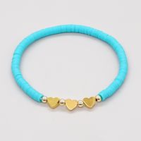 1 Piece Fashion Heart Shape Soft Clay Handmade Unisex Bracelets sku image 3