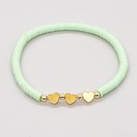 1 Piece Fashion Heart Shape Soft Clay Handmade Unisex Bracelets sku image 4