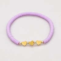 1 Piece Fashion Heart Shape Soft Clay Handmade Unisex Bracelets sku image 2