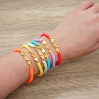 1 Piece Fashion Heart Shape Soft Clay Handmade Unisex Bracelets main image 6