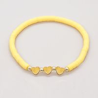 1 Piece Fashion Heart Shape Soft Clay Handmade Unisex Bracelets sku image 5