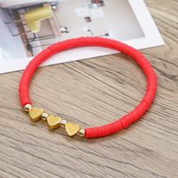 1 Piece Fashion Heart Shape Soft Clay Handmade Unisex Bracelets main image 2